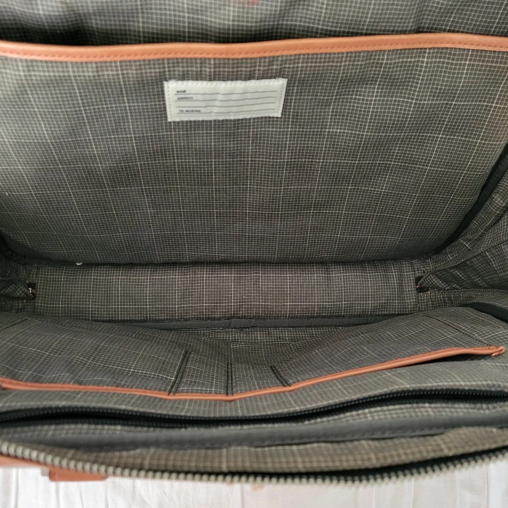 Jack Spade Fulton Leather Darrow Briefcase Laptop Bag